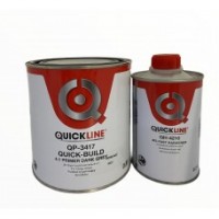 Автомобильный грунт наполнитель Quickline 4:1 Quick-Build 0,8л + отвердитель 0,2 л, темно-серый