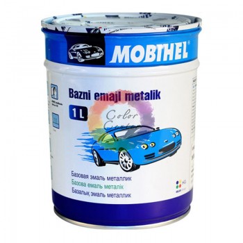 Базовая автоэмаль металлик 877052 Сильвер Серебристый Mobihel 1 л